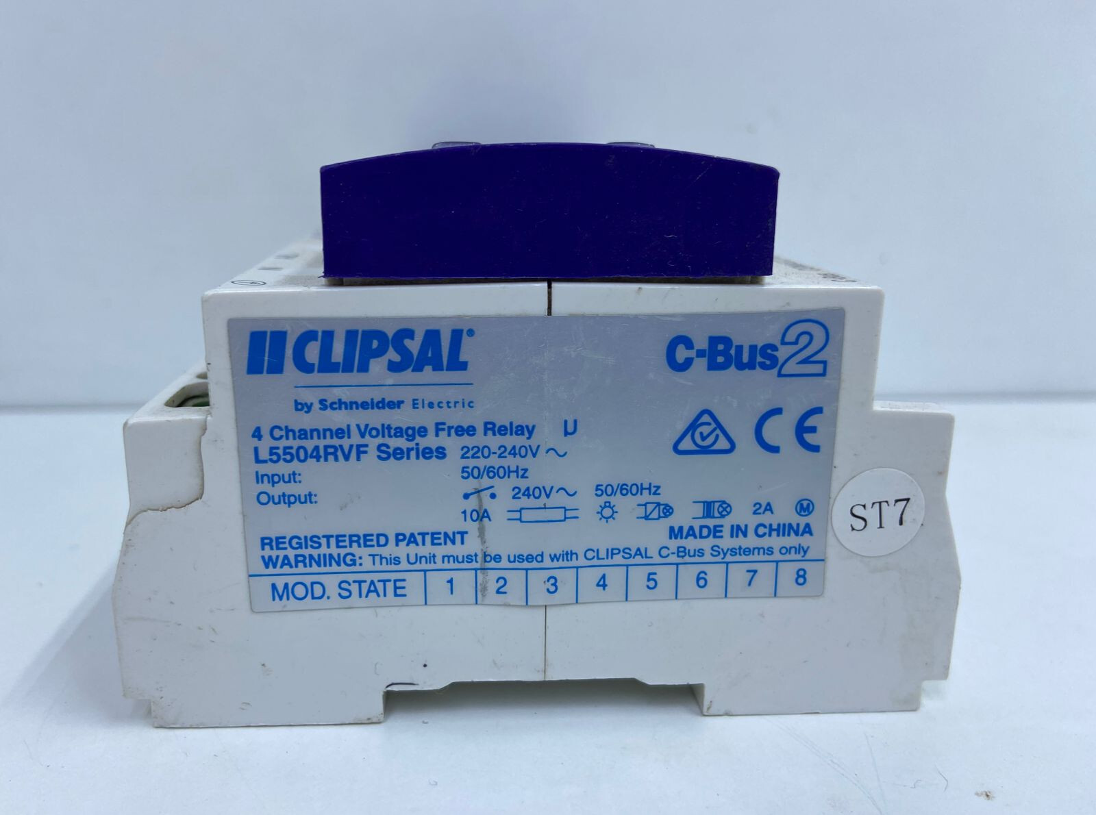Clipsal L5504RVFP Cbus 4 Channel Relay Non Powered, CH#471 / CH#722