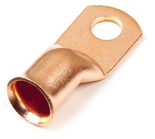 Grote 84-9515 Copper Lug, 4 Ga, 1/4″ (25 Pack)