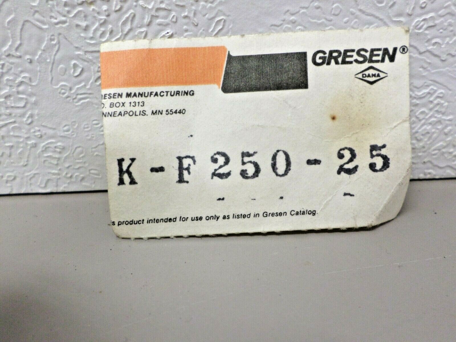 GRESEN K-F250-25 for Line Type Cartridge Filter 25 PSI By-Pass Spring Kit