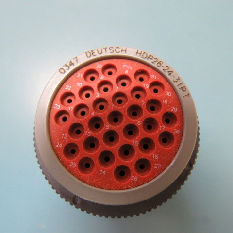 DEUTSCH HDP26-24-31PT Qty of 2 per Lot 31 Position Circular Connector Plug Hous