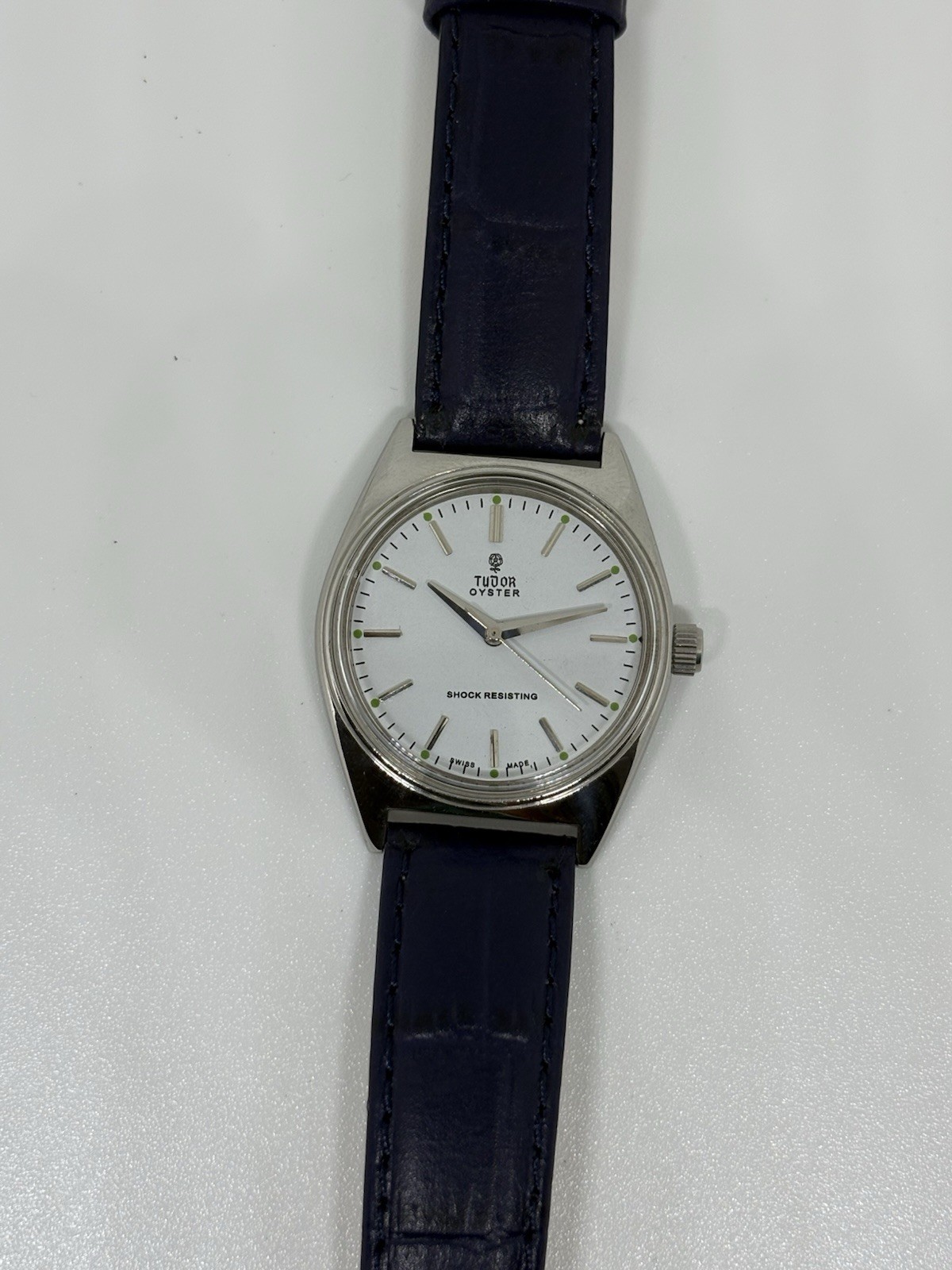 Vintage Tudor Oyster 17 Jewels Manual Winding Swiss Made Men’s Watch White Dial