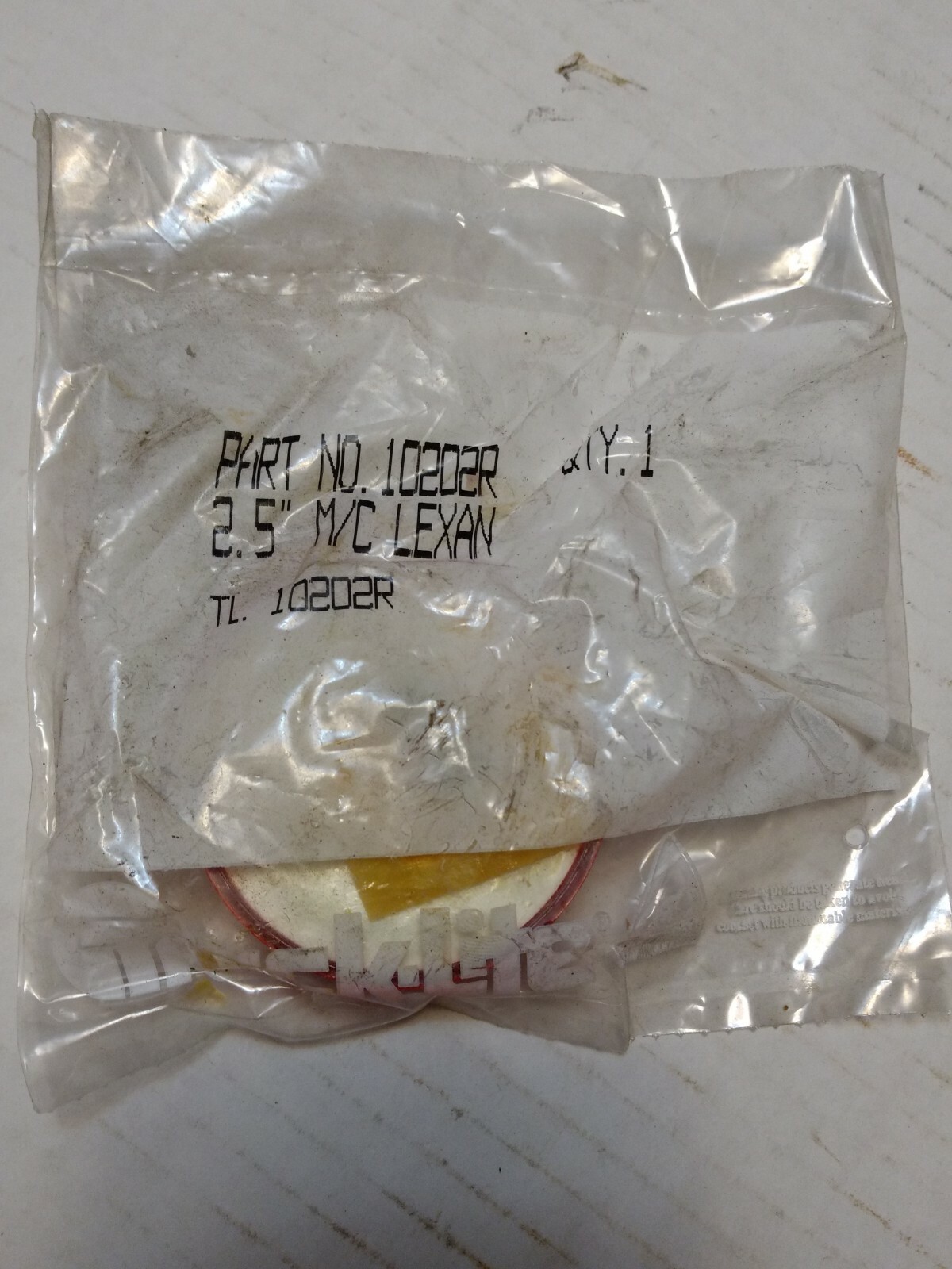 truck-lite 2.5 m/c lexan part no. 10202r