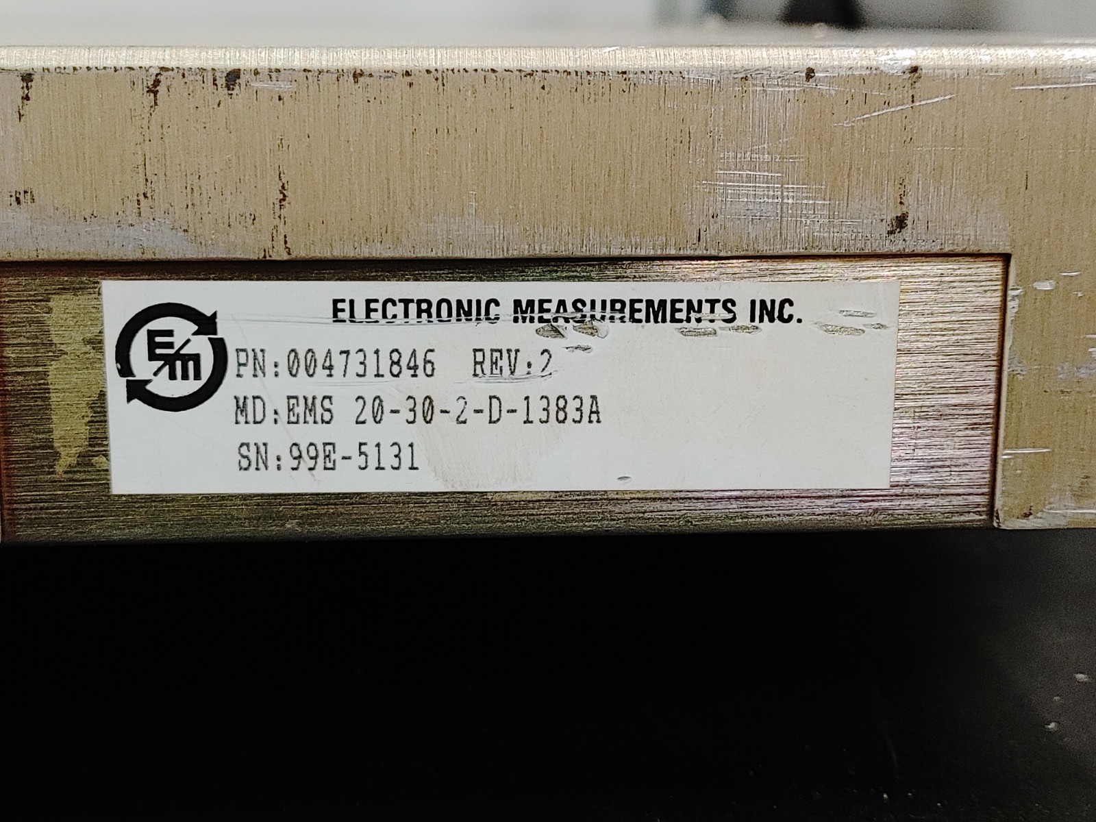 ELECTRONIC MEASUREMENTS EMS 20-30 EMS Power Supply EMS 20-30-2D-1383A