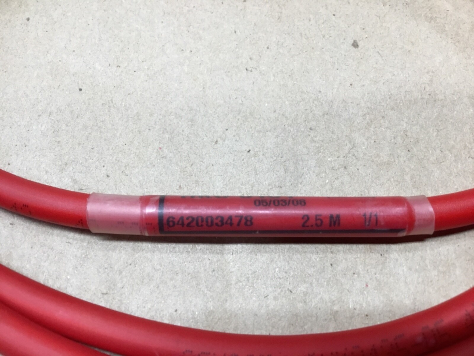 BOSCH REXROTH RKO0101FIBER OPTIC CABLE 2.5M RED 642003478 #05K2*KR