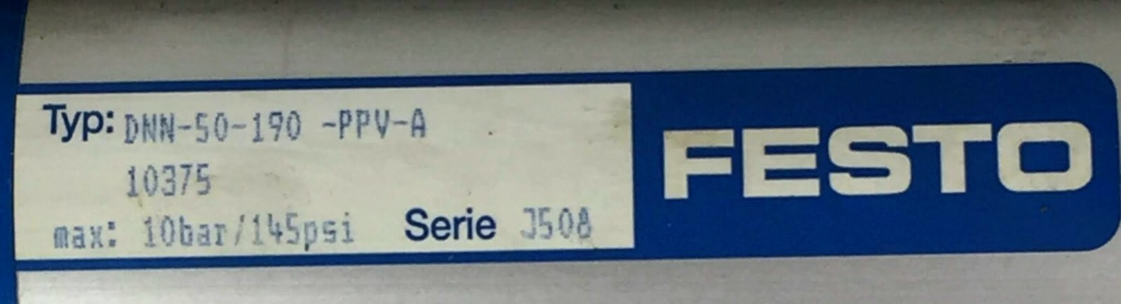 1 NEW FESTO DNN-50-190-PPV-A 10375 PNEUMATIC CYLINDER NNB ***MAKE OFFER***