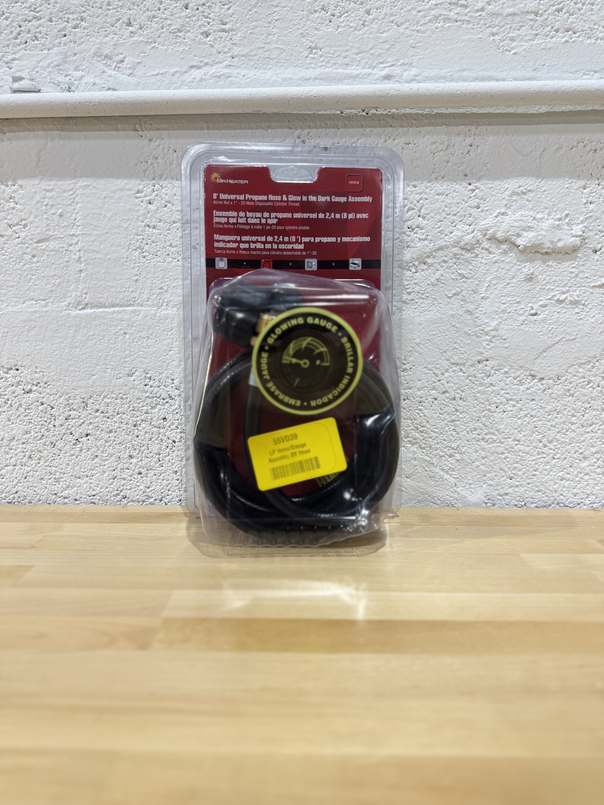 Mr. Heater 8′ Propane Hose Assembly with Acme Nut and Propane Gauge F273718