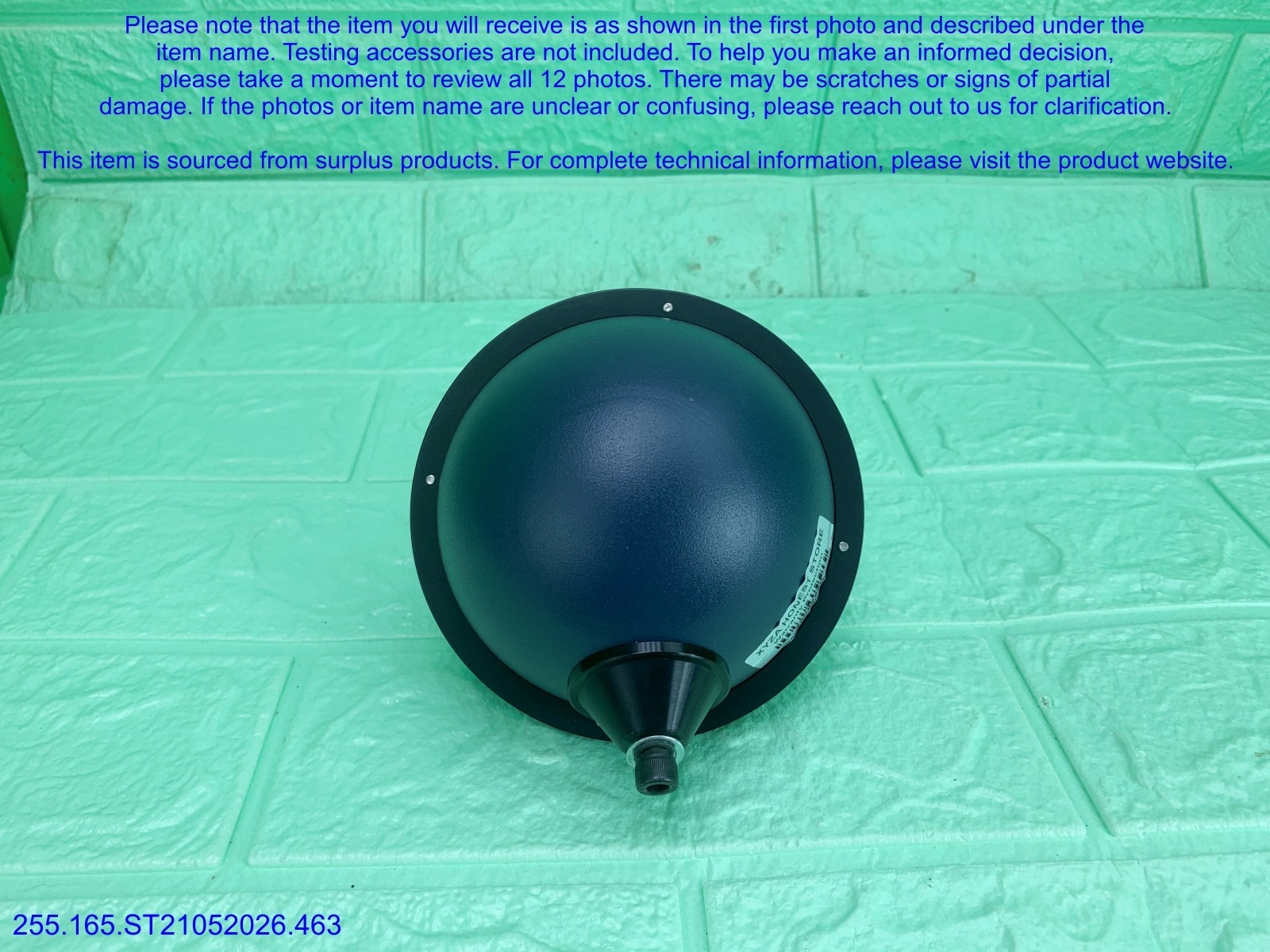 Newport 819M-B-11-1.0 819D Sphere Labsphere Light part as in photos, sn:9220.DHL