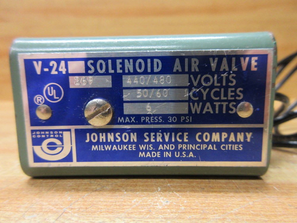 Johnson Controls V-24 Solenoid Air Valve V24