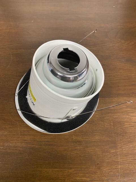 Elco Lighting EL601W 6″ Adjustable Sloped Baffle with Reflector Trim EL601