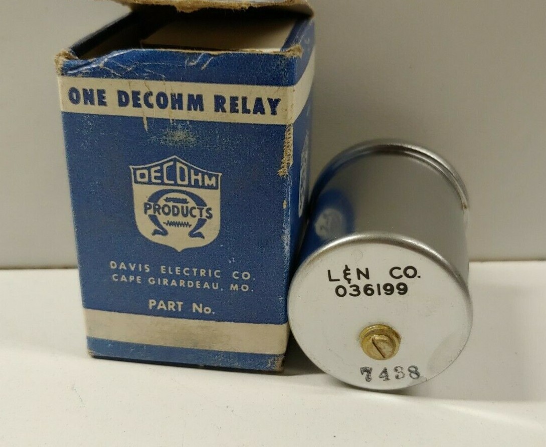 NEW OLD STOCK! L&N CO. 8-PIN DECOHM RELAY 036199