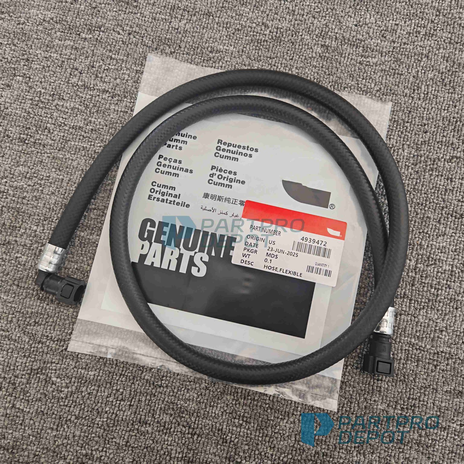 HOSE FLEXIBLE For Cummins Onan 4939472