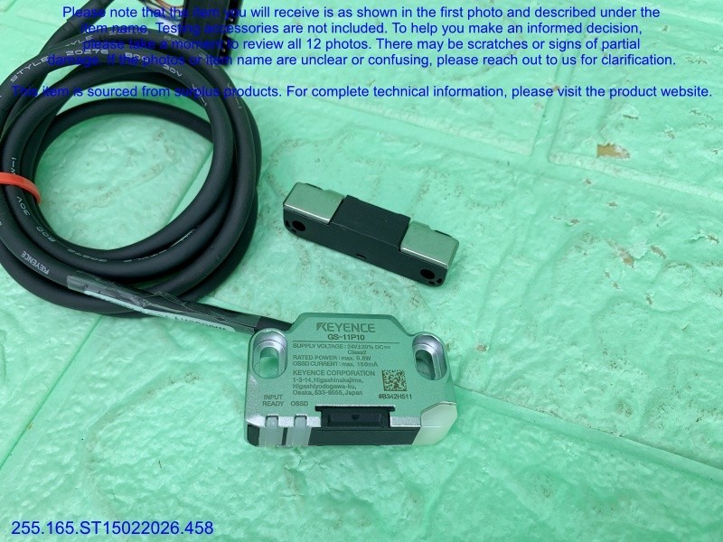 Keyence GS-11P10 Safety Interlock Switch as in photos, sn:9286, DHL