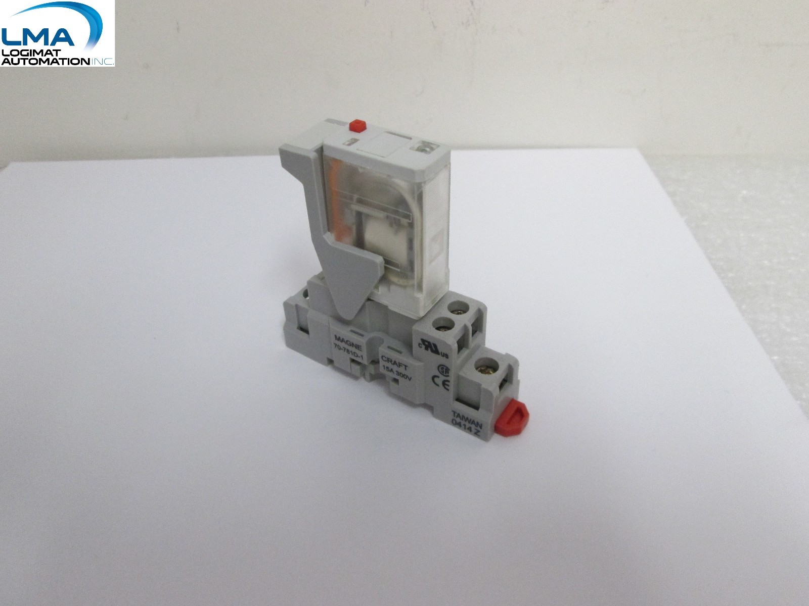 MAGNECRAFT & STRUTHERS-DUNN 781XAXML RELAY 24VAC COIL +70-781D-1 SOCKET 15A 300V