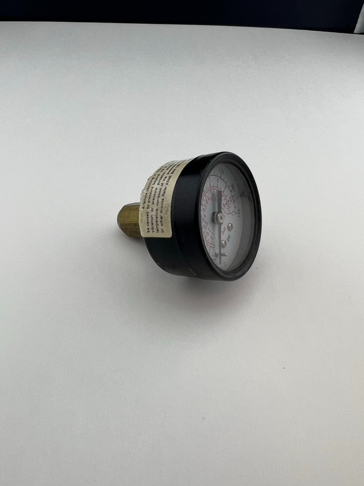 Pressure Gauge 1-5/8 Diameter 0-160 PSI 0-11 Mpa