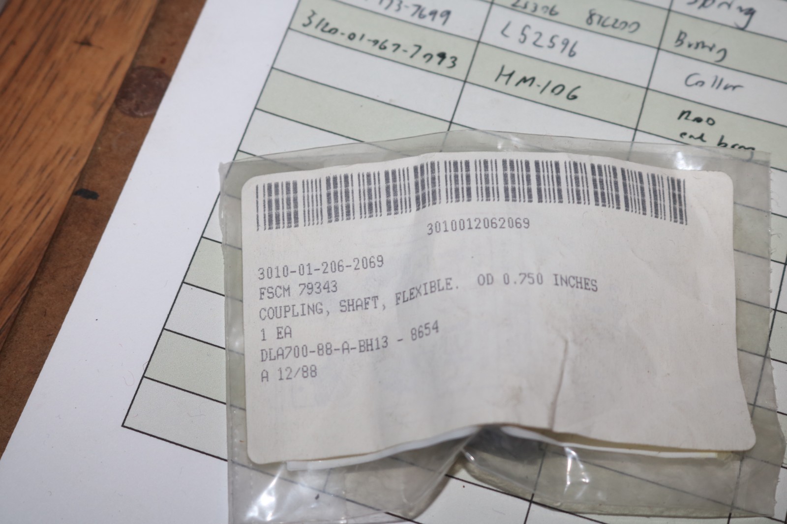 NOS Helical Coupling aluminum flexible clamp coupling 3/4 OD 1/4 ID ACO75-8-8
