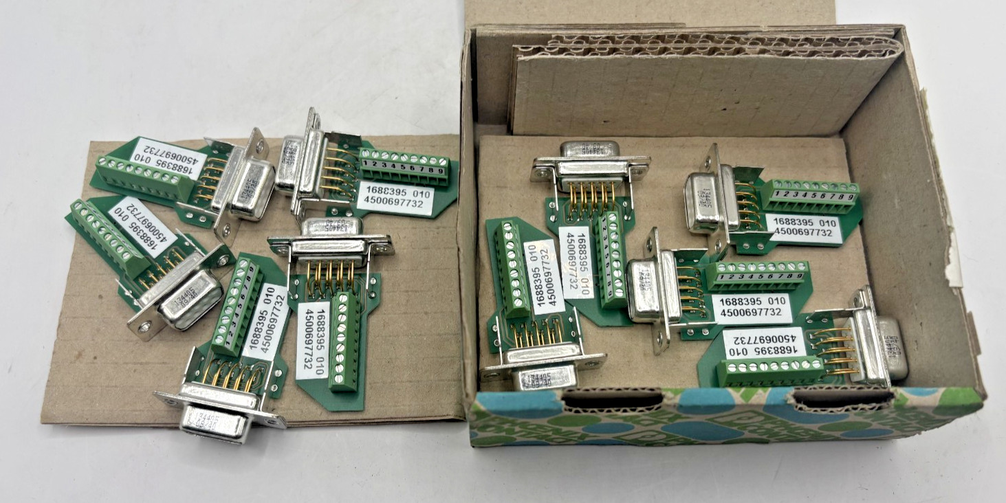 Lot of 10 Phoenix Contact VS-09-BU-DSUB/9-MPT-0,5 Connector