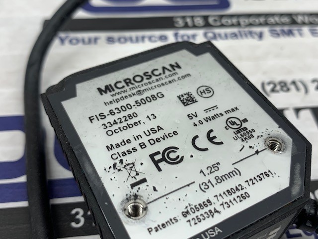 Microscan High Speed Barcode Scanner – FIS-6300-5008G w/Warranty