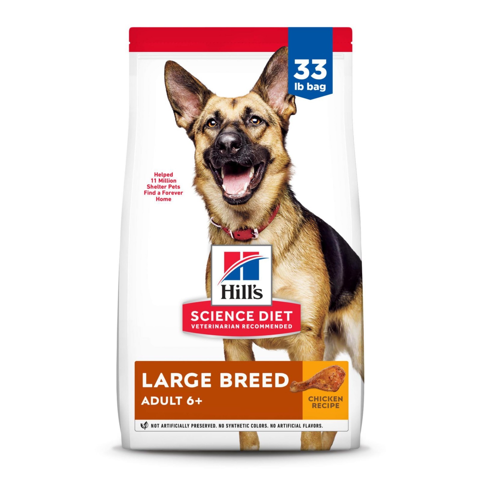 Hill’s Science Diet Large Breed Senior Dry Dog Food Adult 6+,Chicken Recipe,33lb
