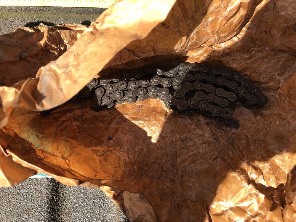 HKK Chain 35 Riv Solid Bushing Partial Box 22” Remaining Unused