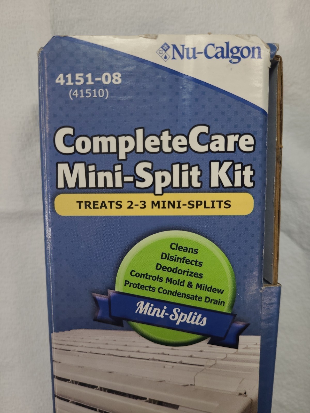 Nu-Calgon 4151-08 Complete Care Mini-Split Kit- 18oz Can & Green Mini Strip