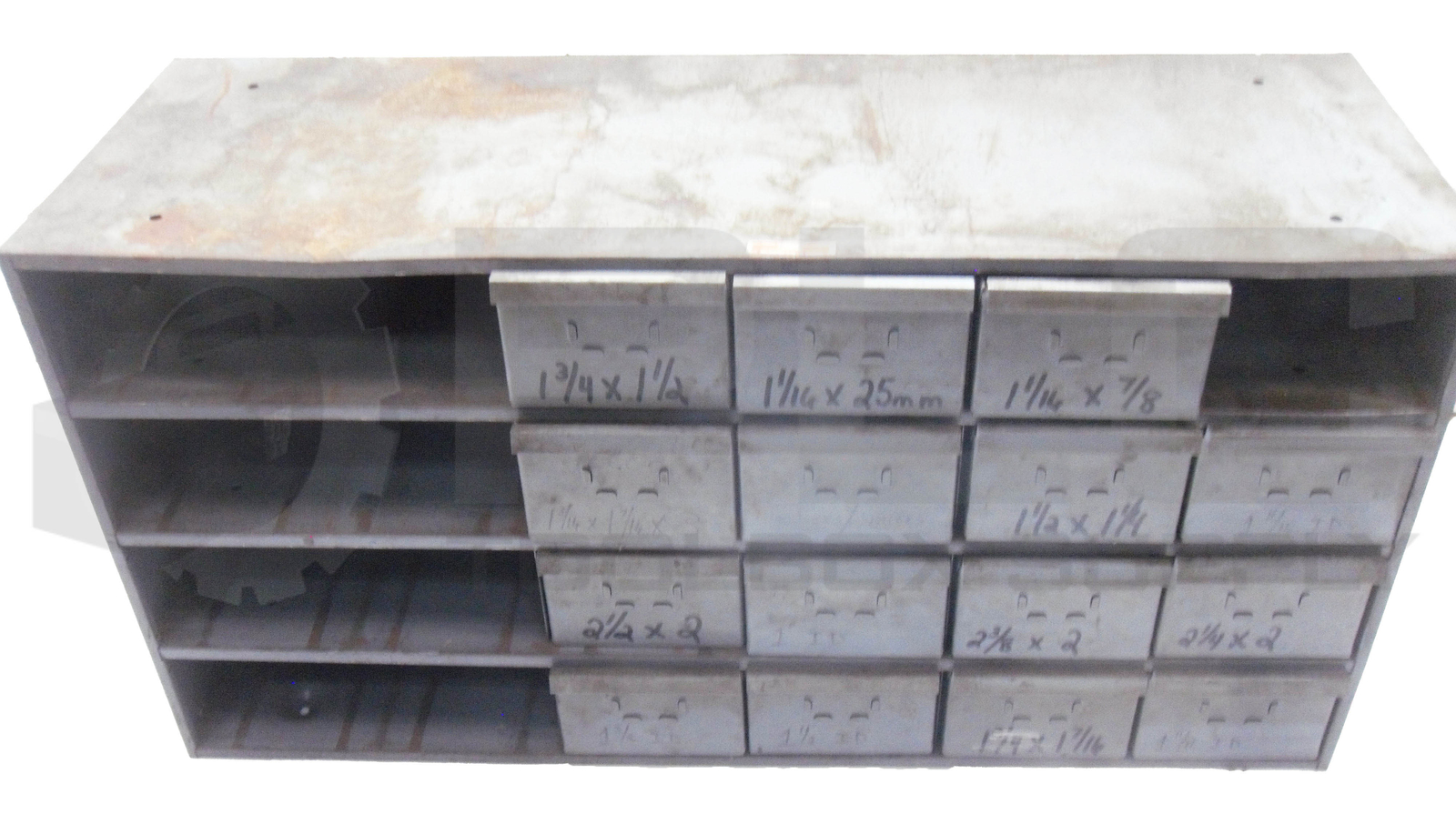 DAYTON 2W266A PARTS CABINET 24 DRAWER 33-3/4″L X 11-5/8″ W 17″ H *READ*