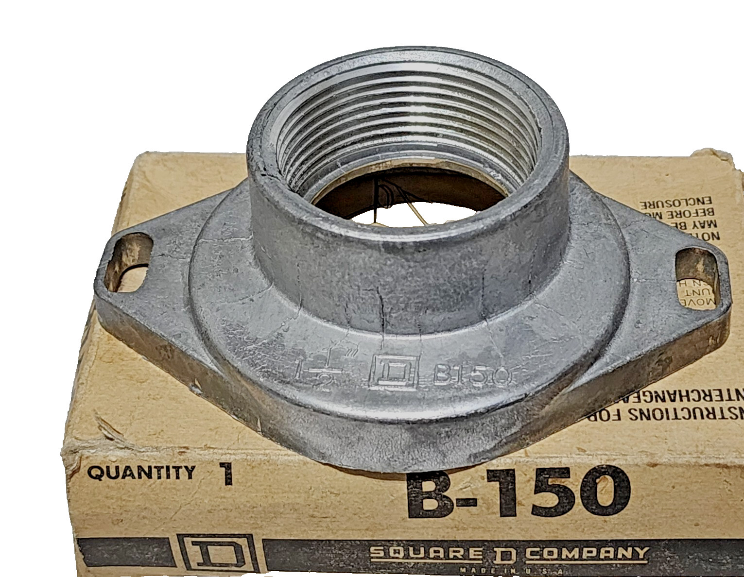 OEM Square D B-150, B150 Interchangeable Raintight Hub 1-1/2”