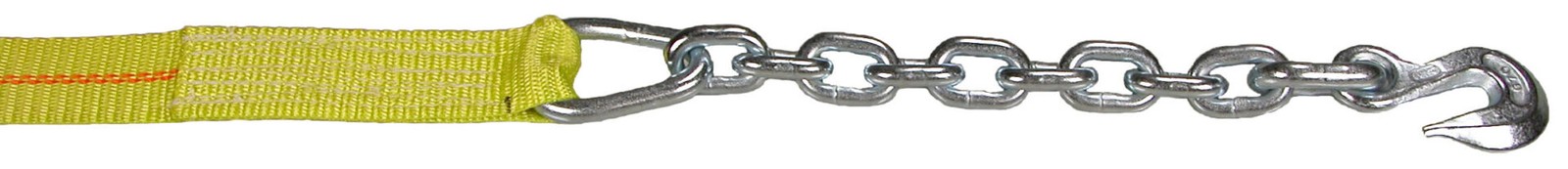 Wrecker Straps 2″ X 28 FT W/CHAIN ANCHOR 10K ADJUSTABLE END STRAP TIEDOWN – N…