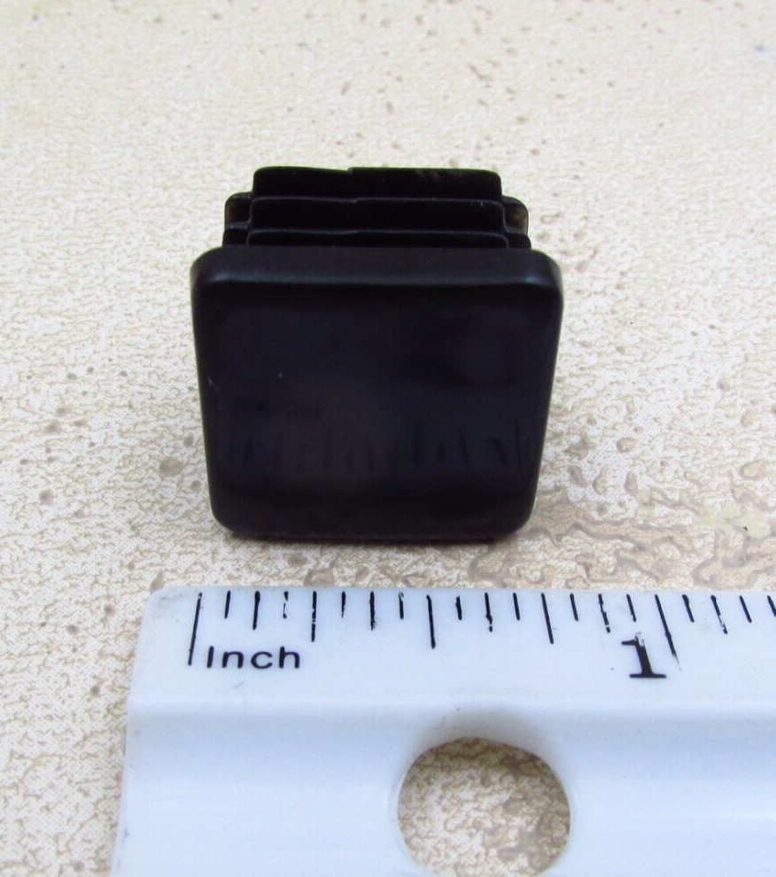 QTY 8 Black 3/4″ Inch, 16-20 Gauge Square Tube End Cap Plastic Insert Plugs