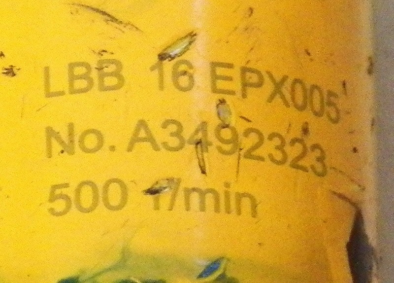 Atlas Copco 500 RPM Mini Palm Drill W/ New QC Chuck LBB16EPX005 ………(3-2-7)