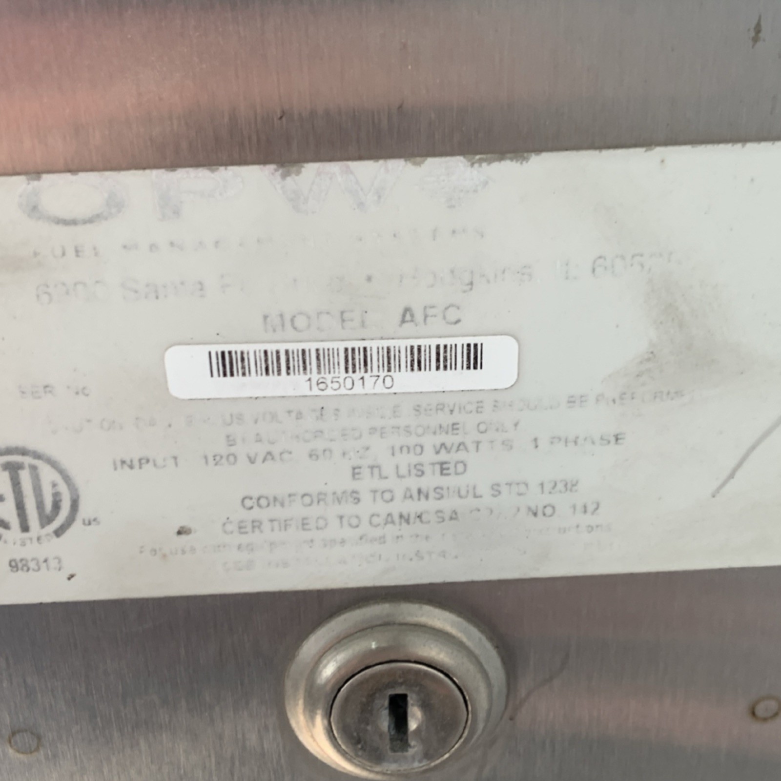 PetroVend Fuel Controls Keypad Terminal Model AFC MPN AFC Industrial Equipment