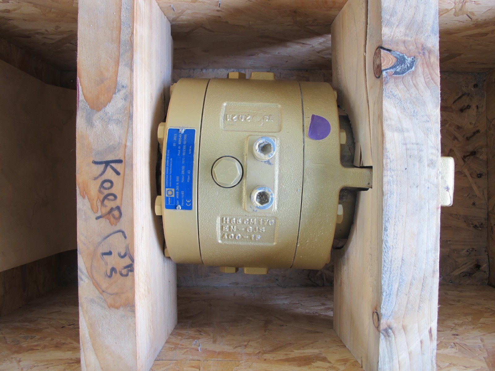 New CHRISTIAN MAIER HWB 265 K-500 Rotary Joint 28 PSI 10 bar HWB265 K500 Union