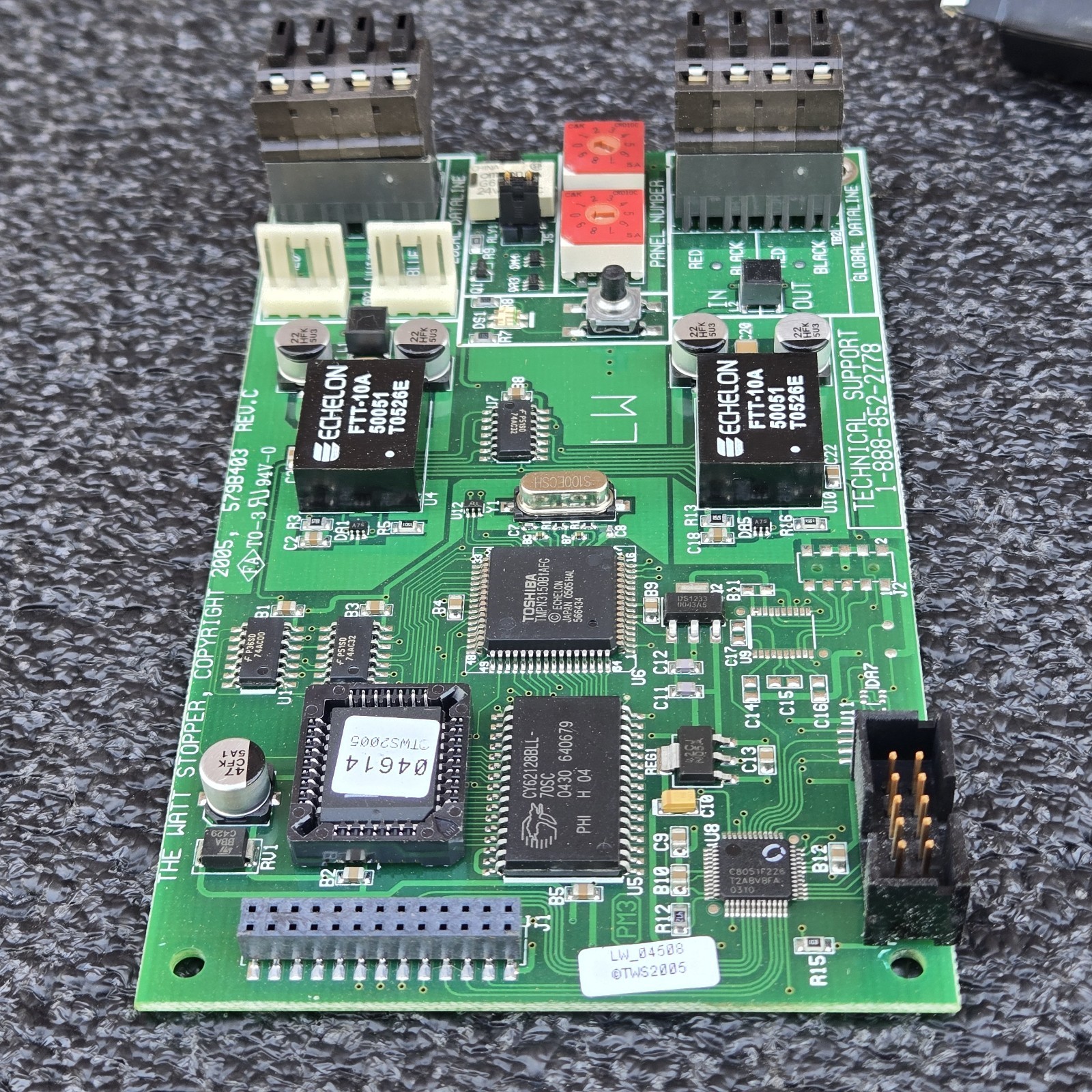 Legrand Wattstopper Board 579B403 Rev 3 Local/Global Dataline Interface & Shield