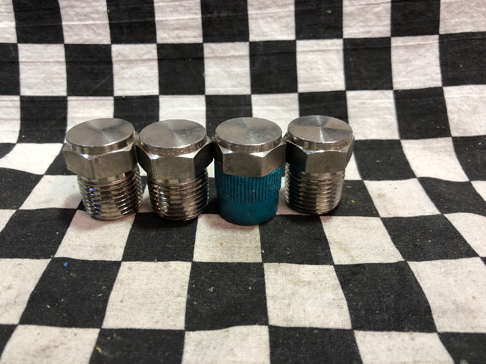 Swagelok Plug 1/2”, SS-8-P, SS8P, LOT OF 4, ShipSameDay