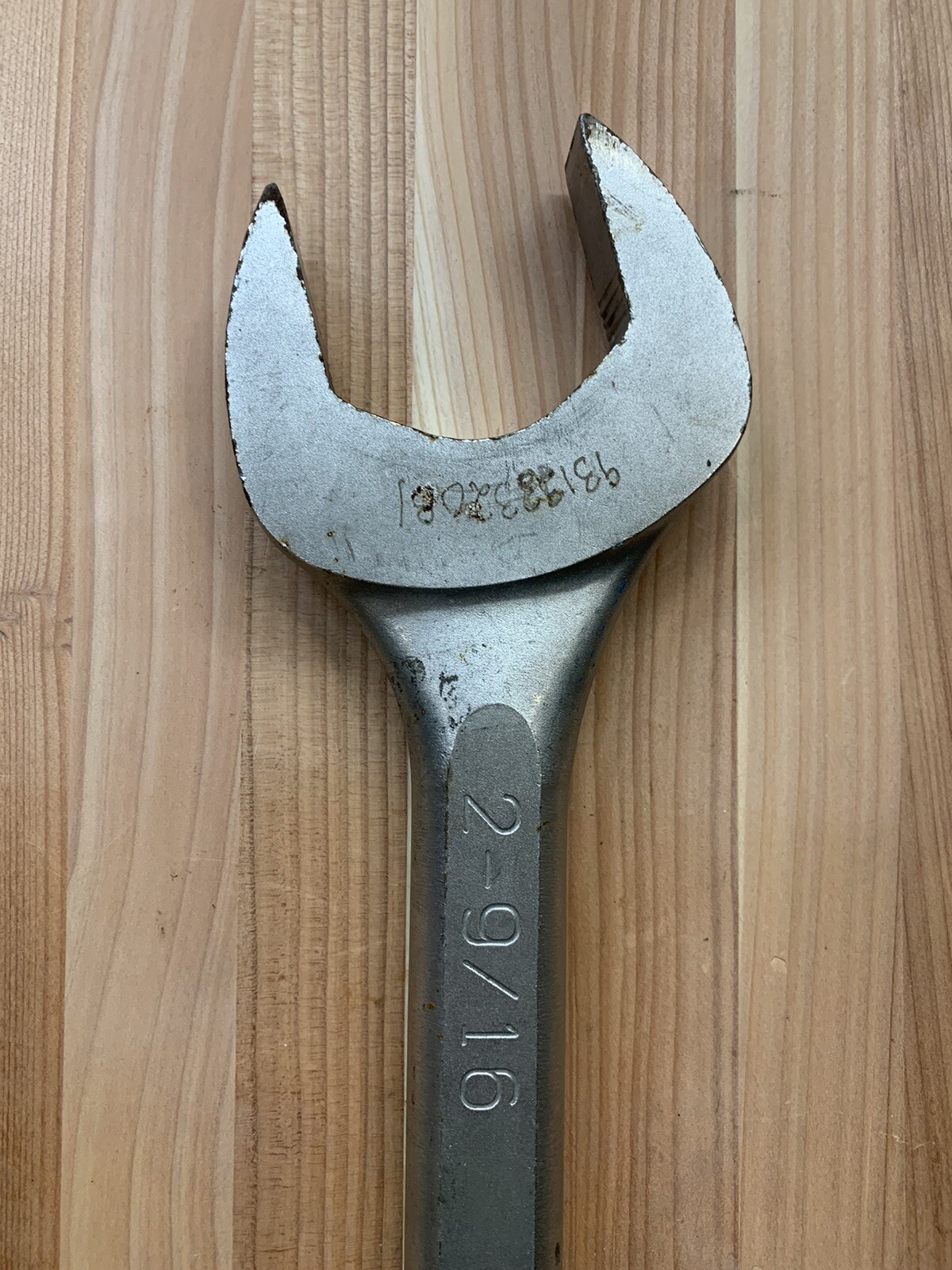 Wright 1182 2-9/16” Open End Wrench Used Free Shipping