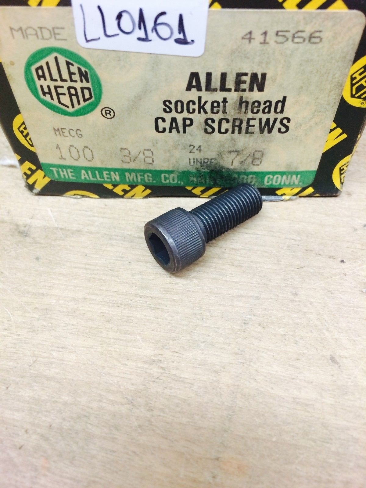 3/8-24 X 7/8 SOCKET HEAD CAP SCREW #41566 ALLEN 100 PCS (LL0161-1)