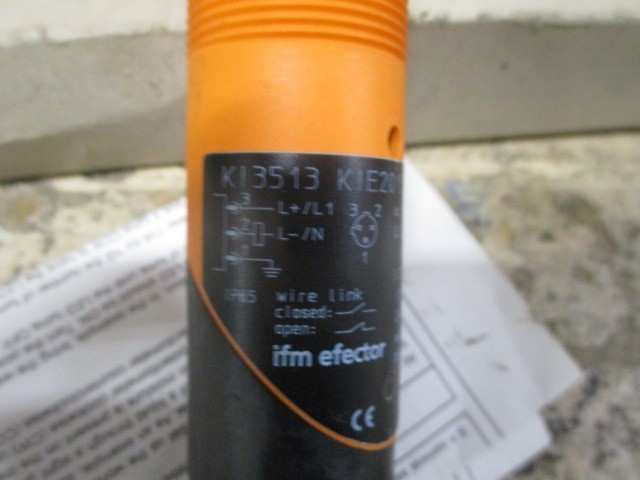 ifm efector KI3513 KIE2015-FBOA/NI/LS Capacitive Sensor 20-250V AC/DC 15mm *NEW*