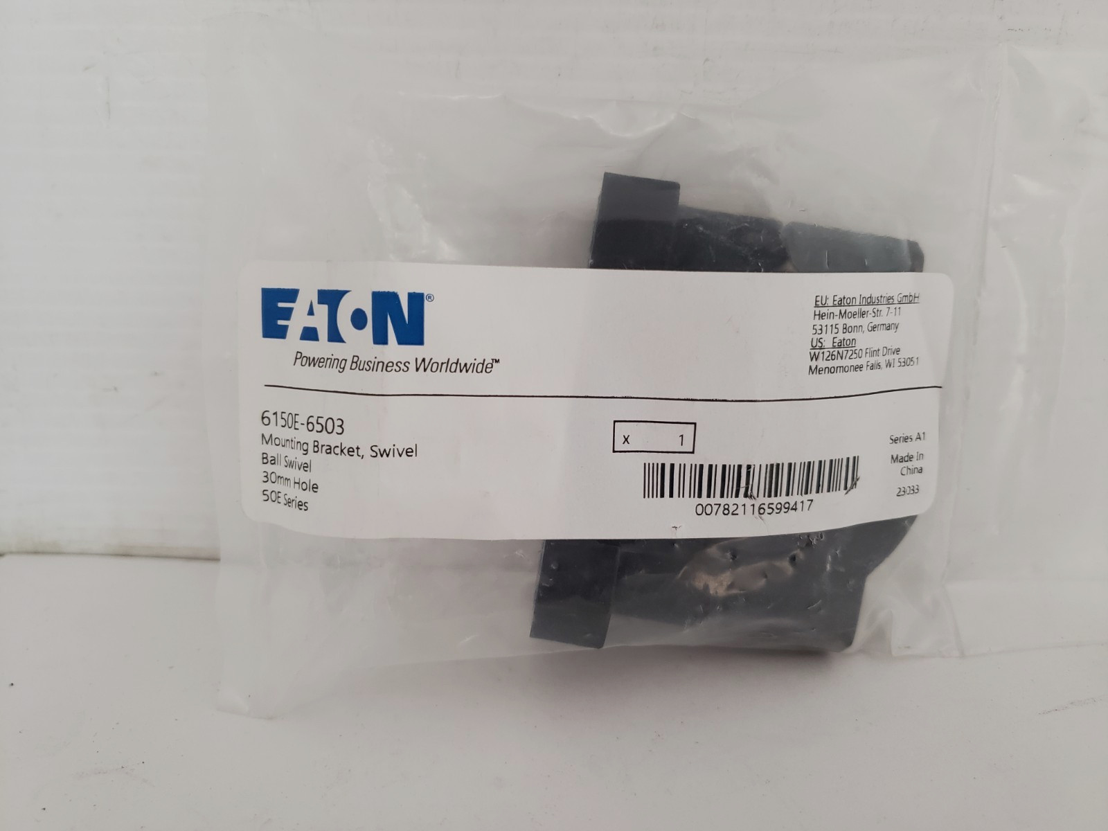 EATON 6150E-6503 MOUNTING BRACKET 30mm HOLE SERIES A1 NIB