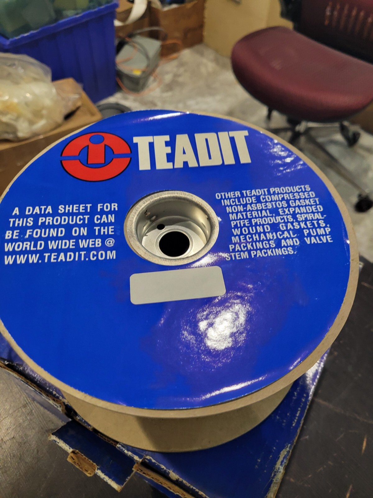 Teadit 2006 FDA 3/16″ Packing 5 POUNDS FDA Braided White Pure PTFE NEW $299