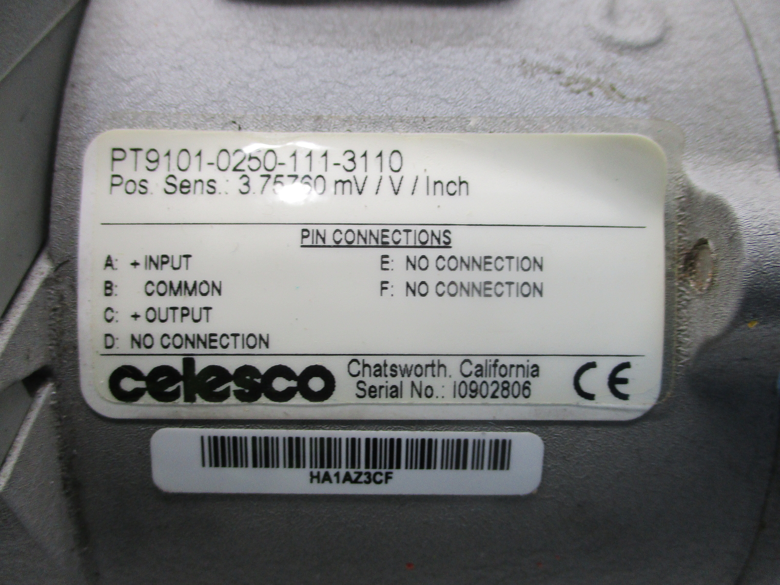 CELESCO PT9101-0250-11-3110 TRANSDUCER UNMP