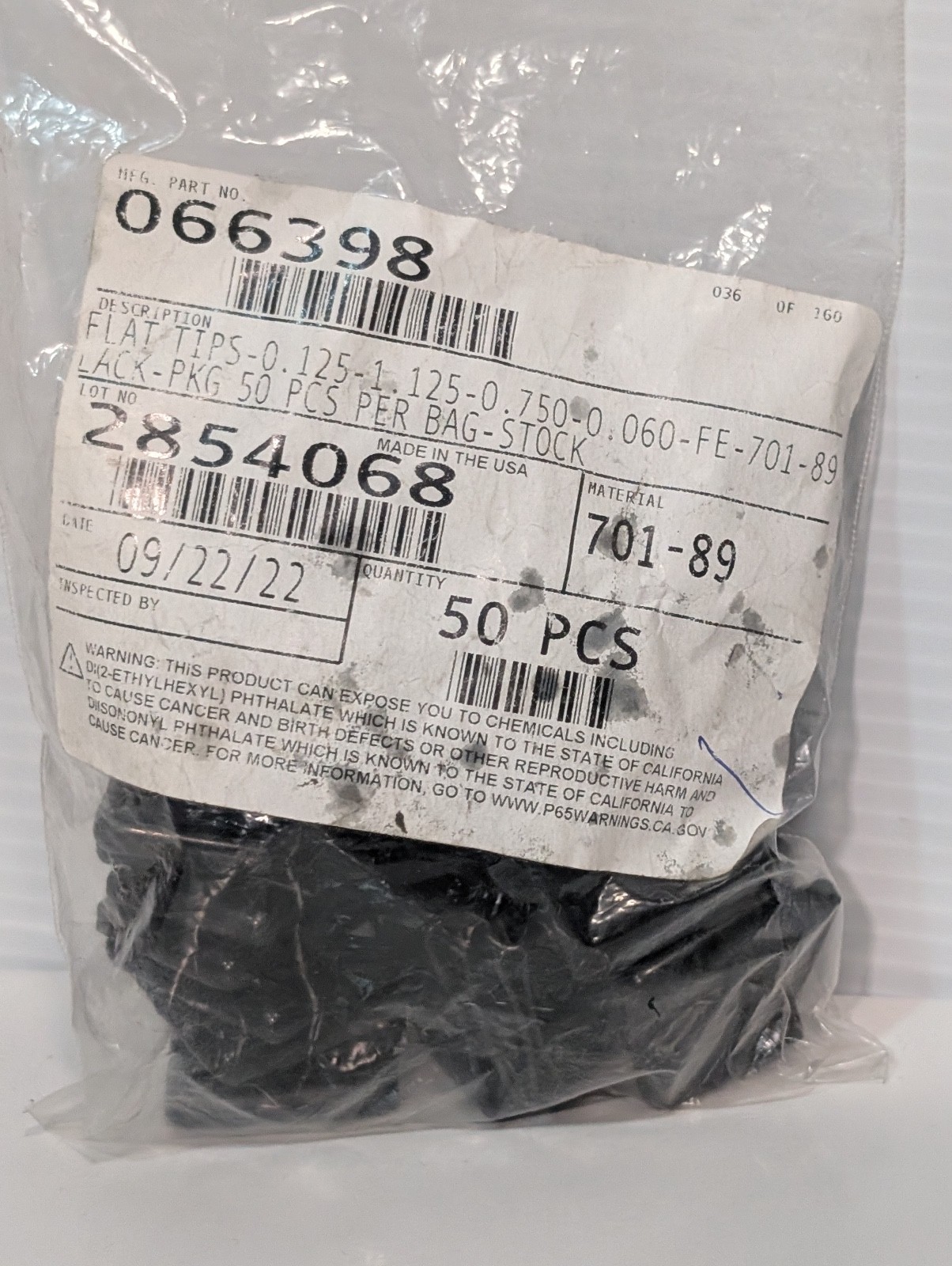 Lot of Approx. 700 Assorted Plastic Caps and Car Plugs, Various Sizes