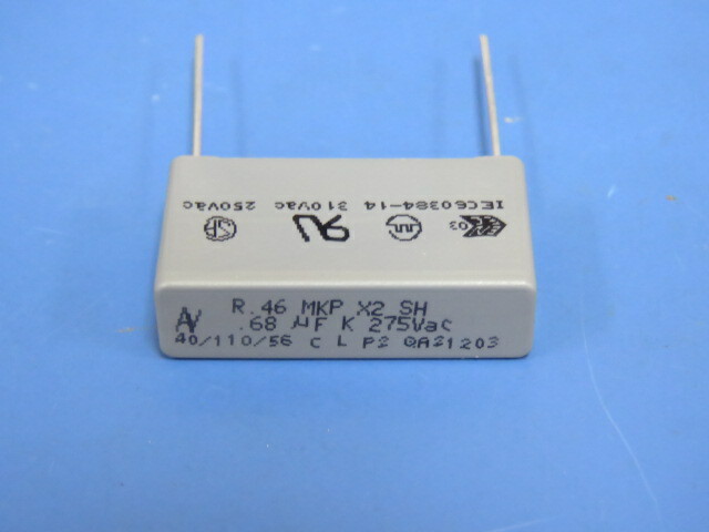 ARCOTRONICS R.46 MKP X2 SH .68uF K 275VAC Qty of 45 per Lot CAP TM .1uF 250V 20