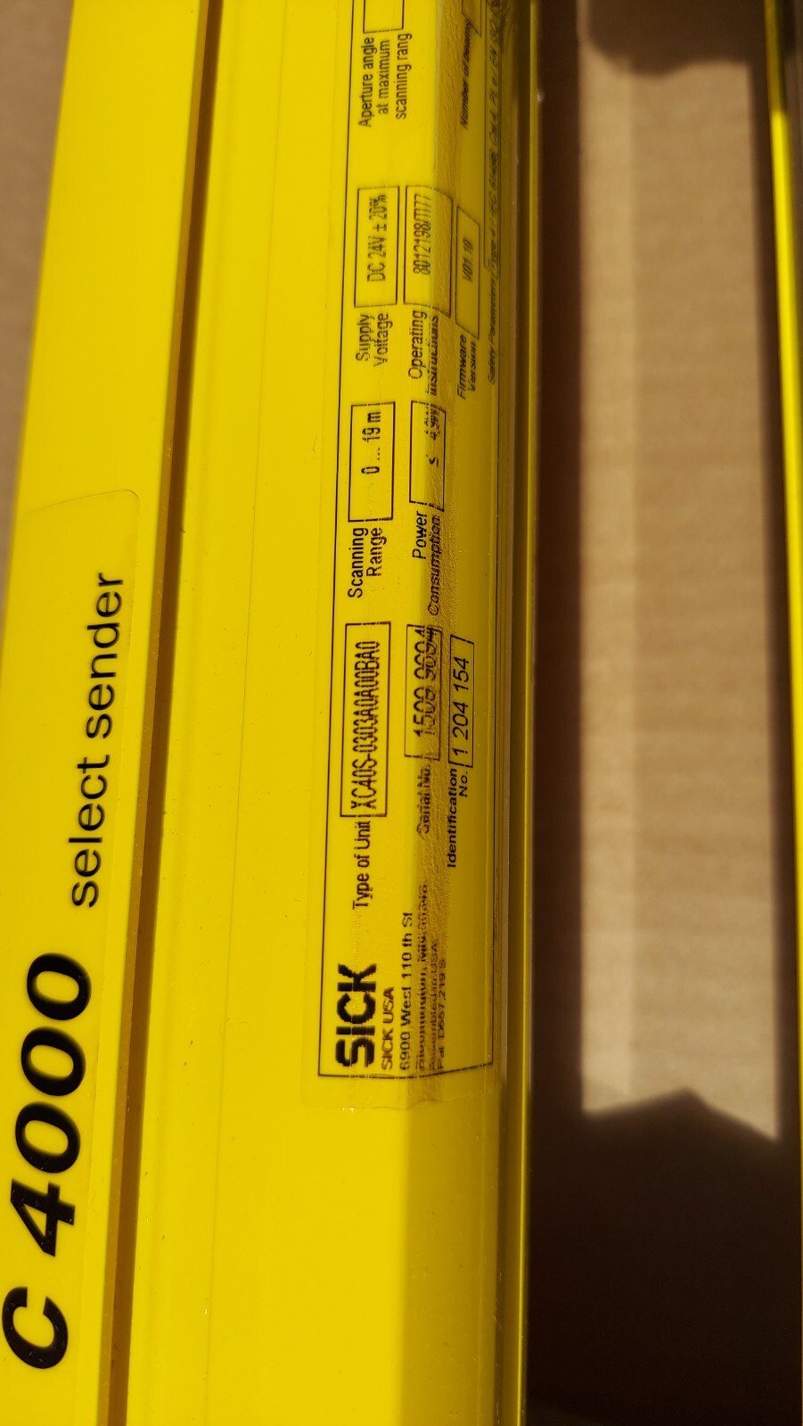 New Sick C4000 Light Curtain Set XC40E-0303A0A0CBC0 XC40S-0303A0A00BA0