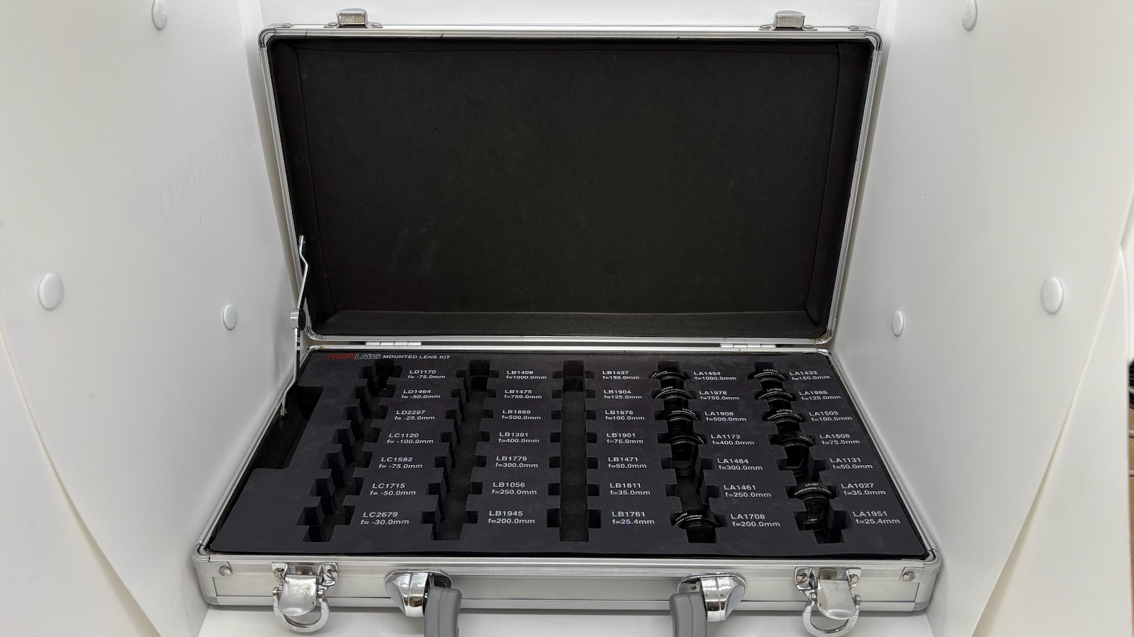 Thorlabs Mounted Lens Kit – Partial Set – 10 N-BK7 Spherical Singlet Optics SM1