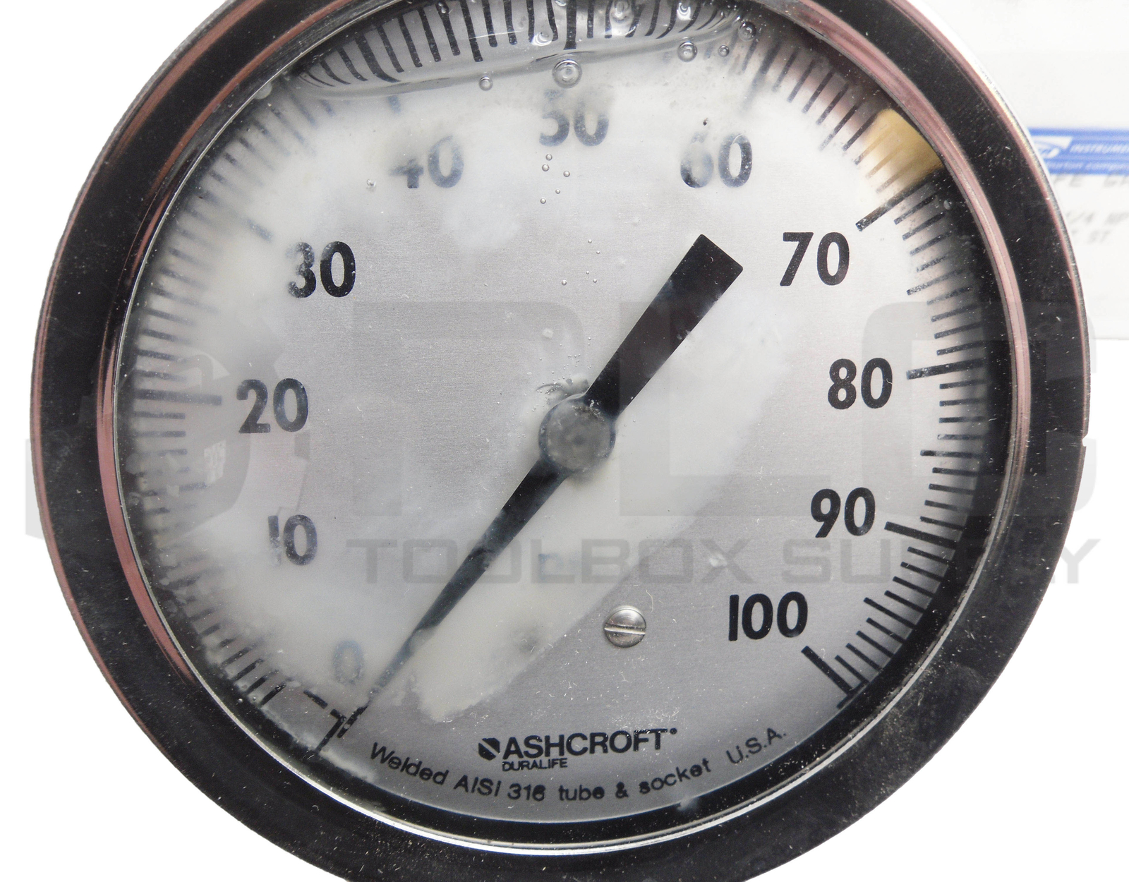 NEW ASHCROFT 35-1009SW02B-100# INDUSTRIAL DURALIFE GAUGE 3-1/2″ 1/4″NPT 0-100PSI