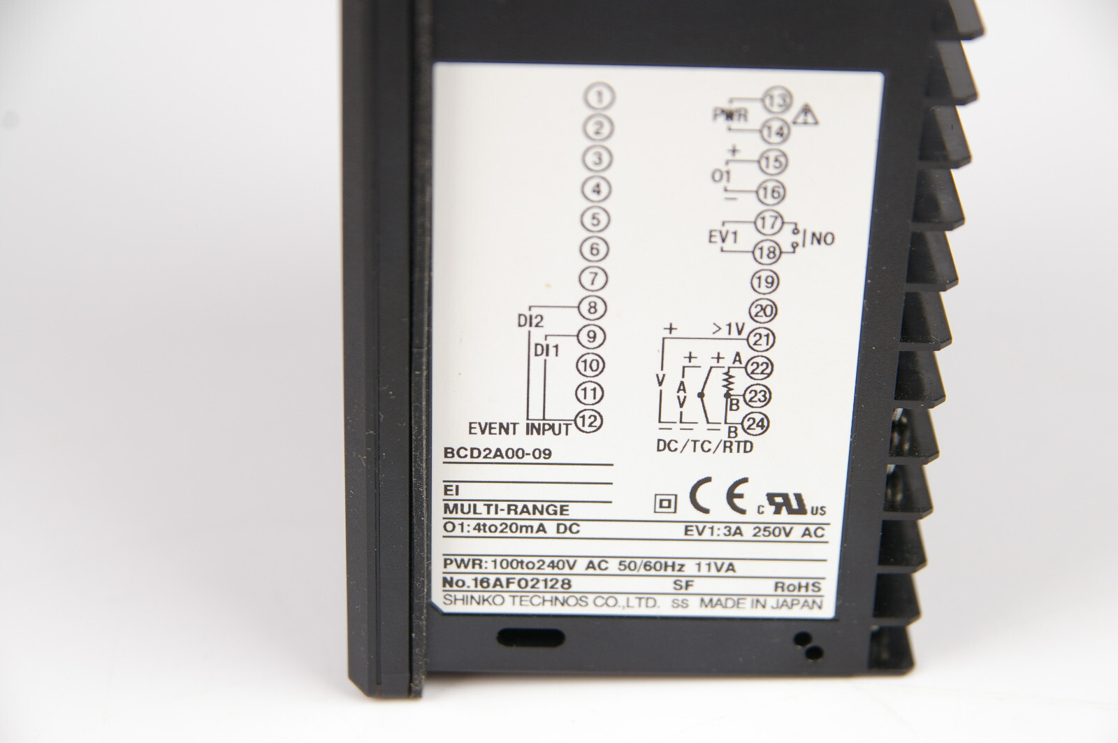Shinko BCD2A00-09 Temperature Controller