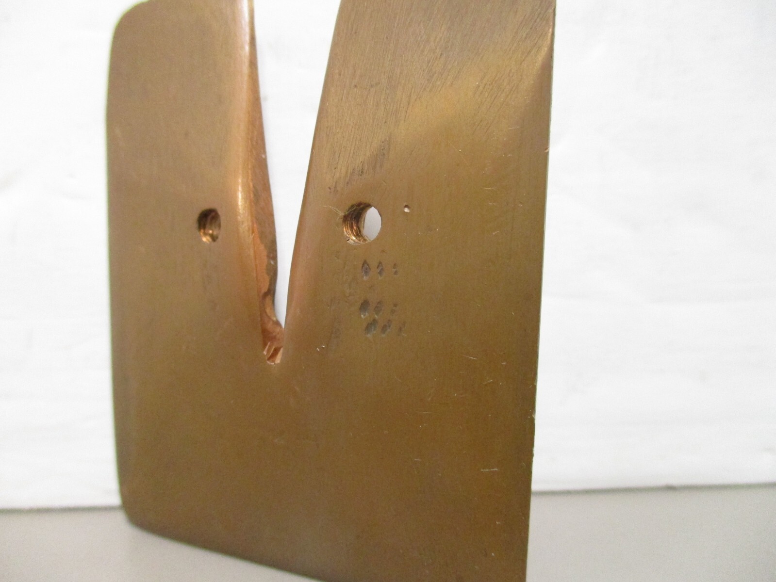 Brass Blade Guide Protector for Vintage Wolf Model R Electric Fabric Cutter