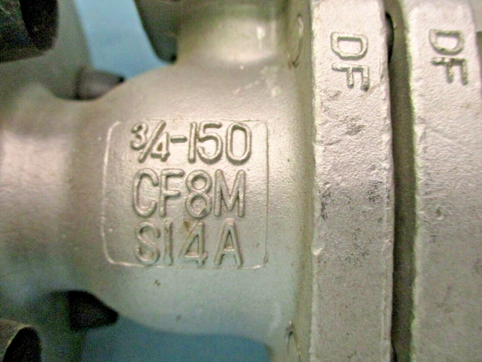 New Open Box KTM Valve 3/4-150 CF8M S14A Class 150 Type EB100 A5048WVS