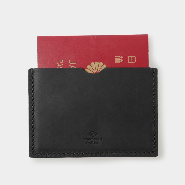 Traveler’s Factory TF Leather Passport Case Black (07100652) Official Japan NEW