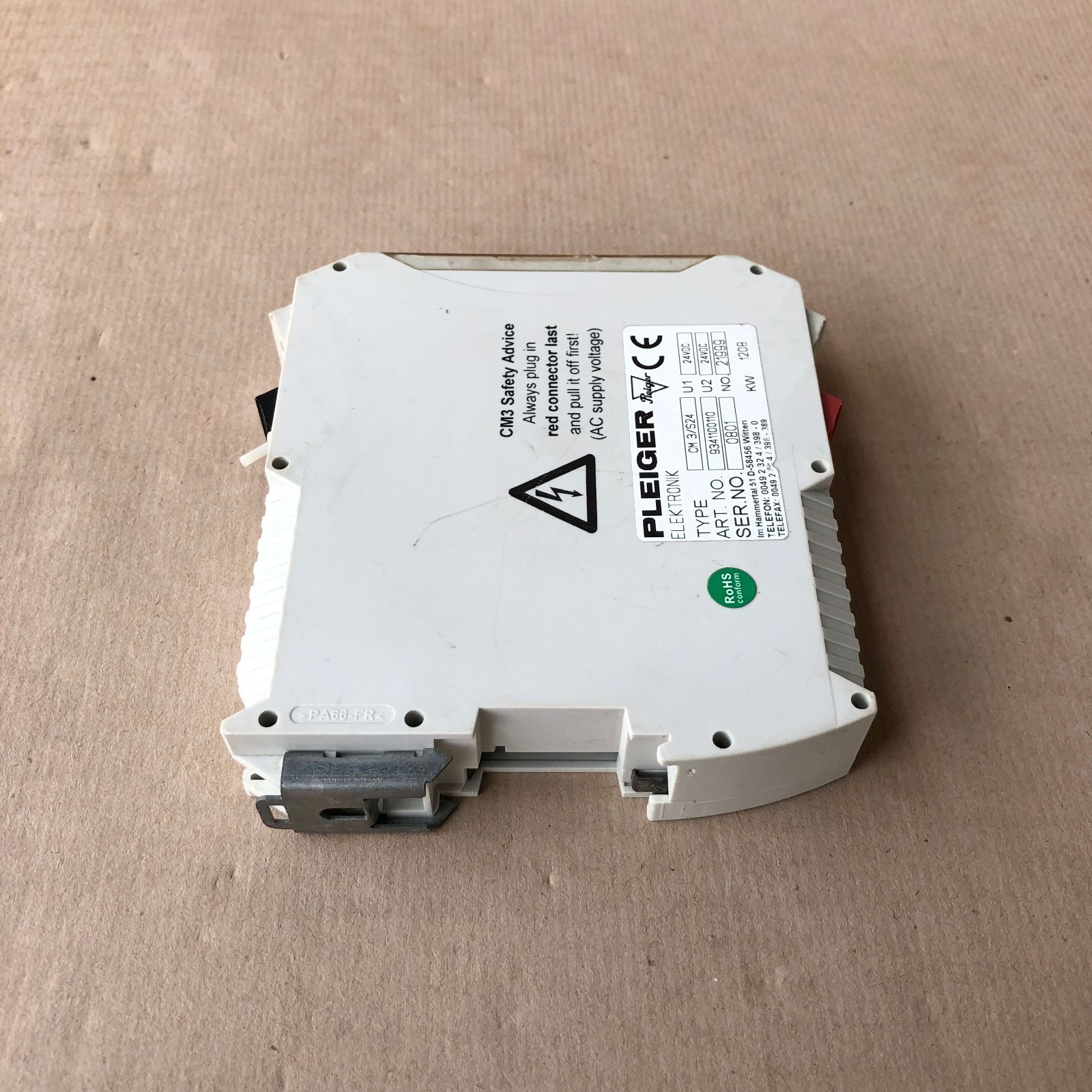 PLEIGER CM3/S24 CONTROL MODULE 9341100110