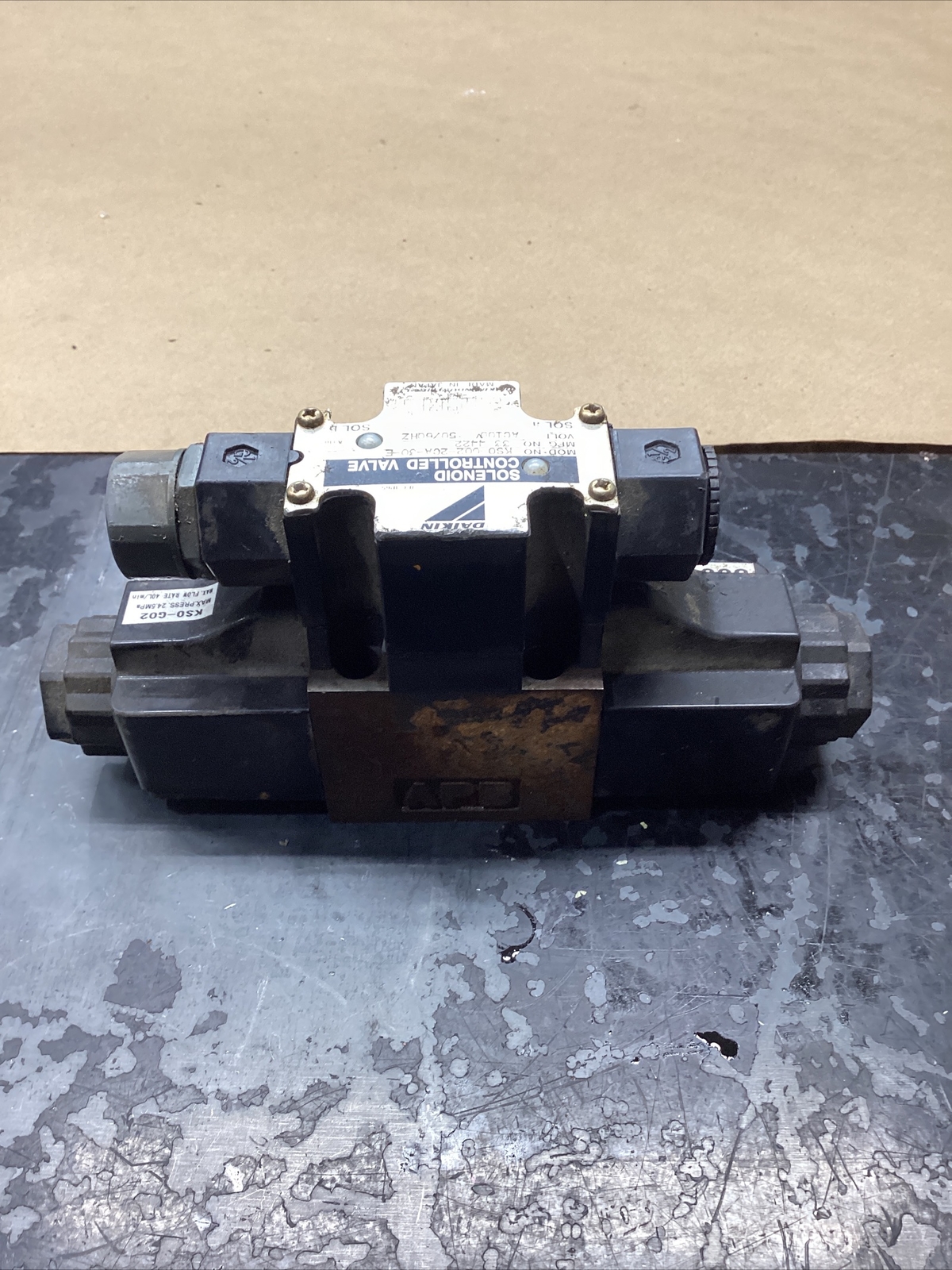 DAIKIN SOLENOID CONTROLLED VALVE KSO-G02-2CA-30-E #711F39FML